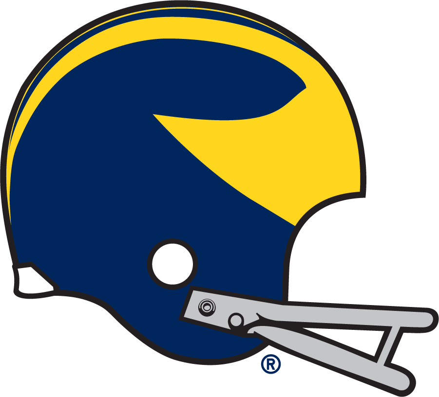 Michigan Wolverines 1969-1974 Helmet Logo DIY iron on transfer (heat transfer)